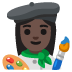 woman artist: dark skin tone on Google