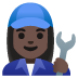 woman mechanic: dark skin tone on Google