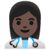 woman health worker: dark skin tone on Google