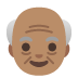 old man: medium skin tone on Google