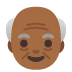 old man: medium-dark skin tone on Google