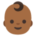 baby: medium-dark skin tone on Google