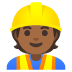 construction worker: medium-dark skin tone on Google