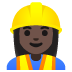woman construction worker: dark skin tone on Google