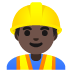 man construction worker: dark skin tone on Google
