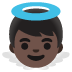 baby angel: dark skin tone on Google