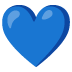blue heart on Google