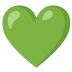 green heart on Google