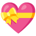 heart with ribbon on Google