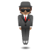 person in suit levitating: medium skin tone on Google