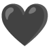 black heart on Google
