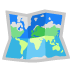 world map on Google