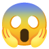 face screaming in fear on Google
