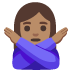 woman gesturing NO: medium skin tone on Google