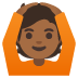 person gesturing OK: medium-dark skin tone on Google