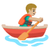 man rowing boat: medium-light skin tone on Google