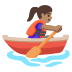 woman rowing boat: medium skin tone on Google