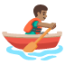 man rowing boat: medium skin tone on Google