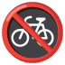 no bicycles on Google