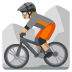 person mountain biking: medium-light skin tone on Google