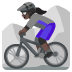 woman mountain biking: dark skin tone on Google