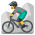 man mountain biking on Google