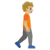 person walking facing right: medium-light skin tone on Google