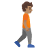 person walking facing right: medium skin tone on Google