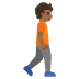 person walking facing right: medium-dark skin tone on Google