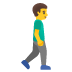 man walking facing right on Google