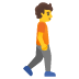 person walking facing right on Google