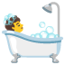person taking bath on Google