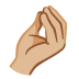 pinched fingers: medium-light skin tone on Google
