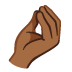 pinched fingers: medium-dark skin tone on Google