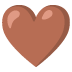 brown heart on Google