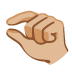 pinching hand: medium-light skin tone on Google