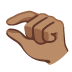 pinching hand: medium skin tone on Google
