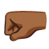 left-facing fist: medium-dark skin tone on Google