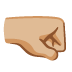 right-facing fist: medium-light skin tone on Google