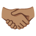 handshake: medium skin tone on Google