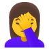 woman facepalming on Google