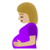 pregnant woman: medium-light skin tone on Google
