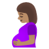 pregnant woman: medium skin tone on Google