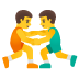men wrestling on Google