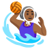 woman playing water polo: medium-dark skin tone on Google
