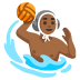 man playing water polo: medium-dark skin tone on Google