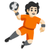 person playing handball: light skin tone on Google