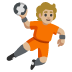 person playing handball: medium-light skin tone on Google