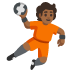 person playing handball: medium-dark skin tone on Google