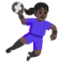 woman playing handball: dark skin tone on Google